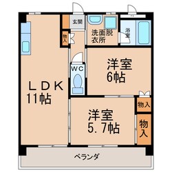 アルフェラッツ城北の物件間取画像